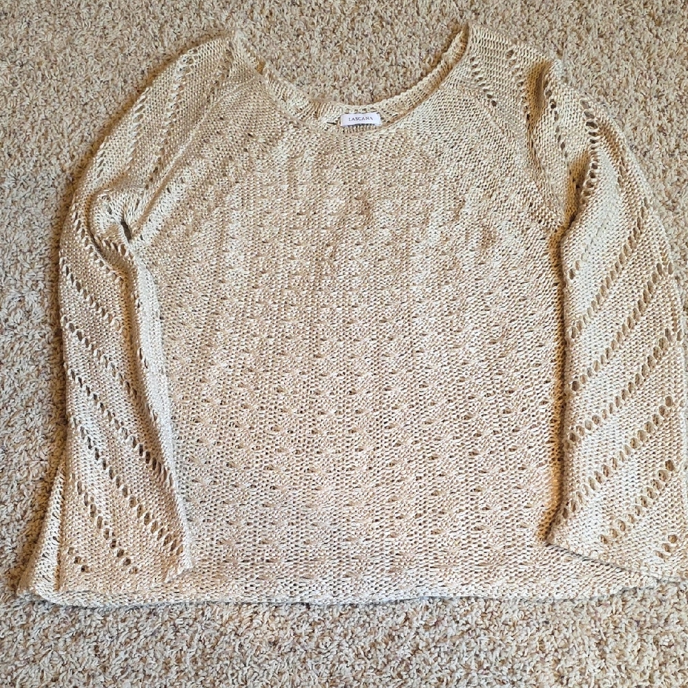 Elegant Beige Knit Sweater